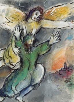 イエス Painting - モイーズさん イスラエルの現代マルク・シャガールの子供たちを祝福